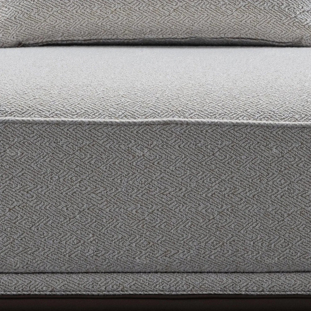 Minimalist mixed weave fabric modular l shape sectional sofa eleganza 1+l material variants.