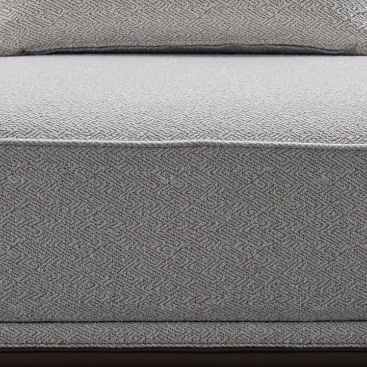 Minimalist mixed weave fabric modular l shape sectional sofa eleganza 1+l material variants.