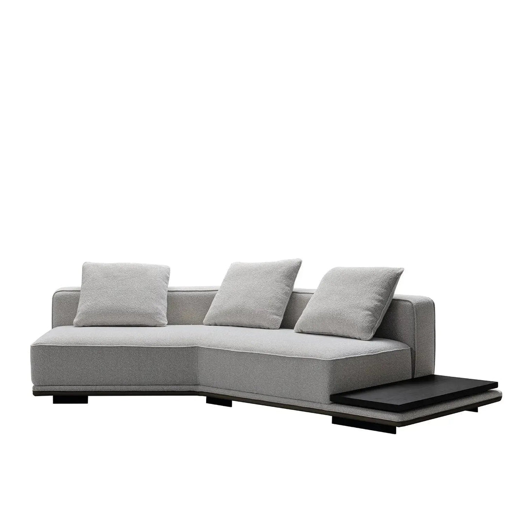 Minimalist mixed weave fabric modular l shape sectional sofa eleganza 3+l with context.