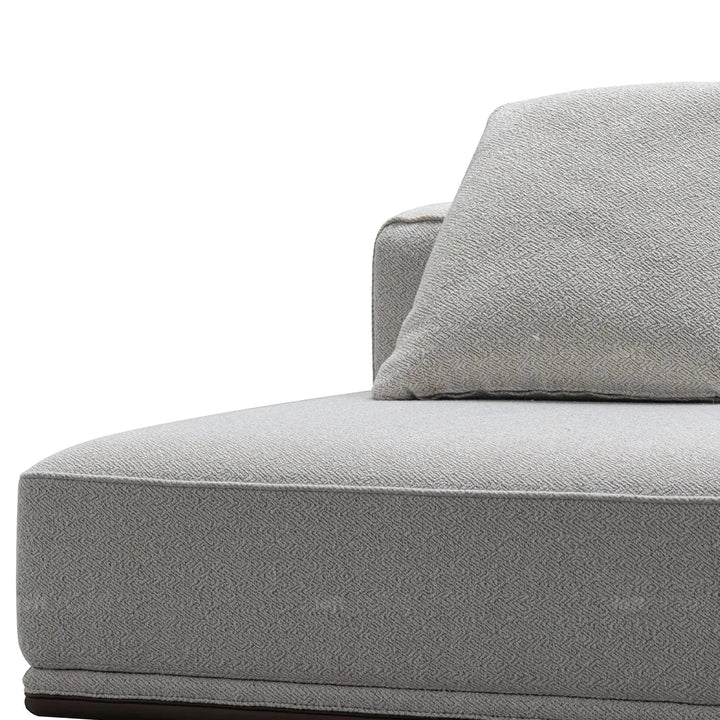 Minimalist Mixed Weave Fabric Modular L Shape Sectional Sofa ELEGANZA 3+L