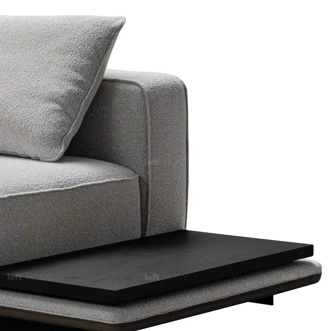 Minimalist Mixed Weave Fabric Modular L Shape Sectional Sofa ELEGANZA 3+L