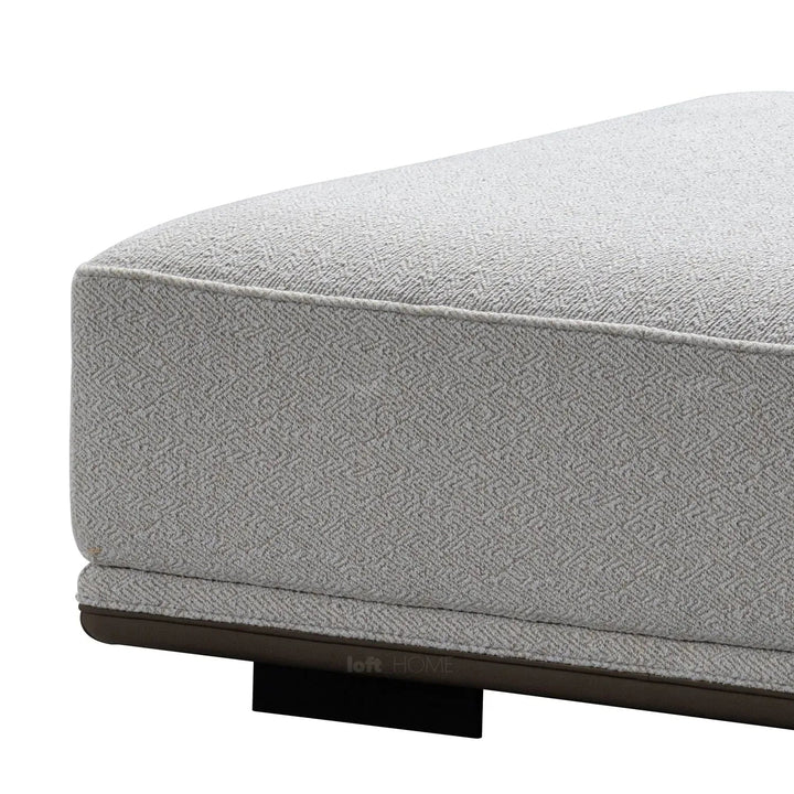 Minimalist Mixed Weave Fabric Modular Ottoman ELEGANZA
