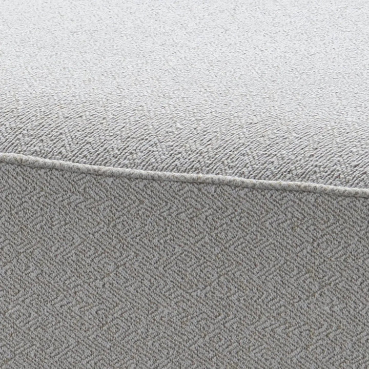 Minimalist mixed weave fabric modular ottoman eleganza color swatches.