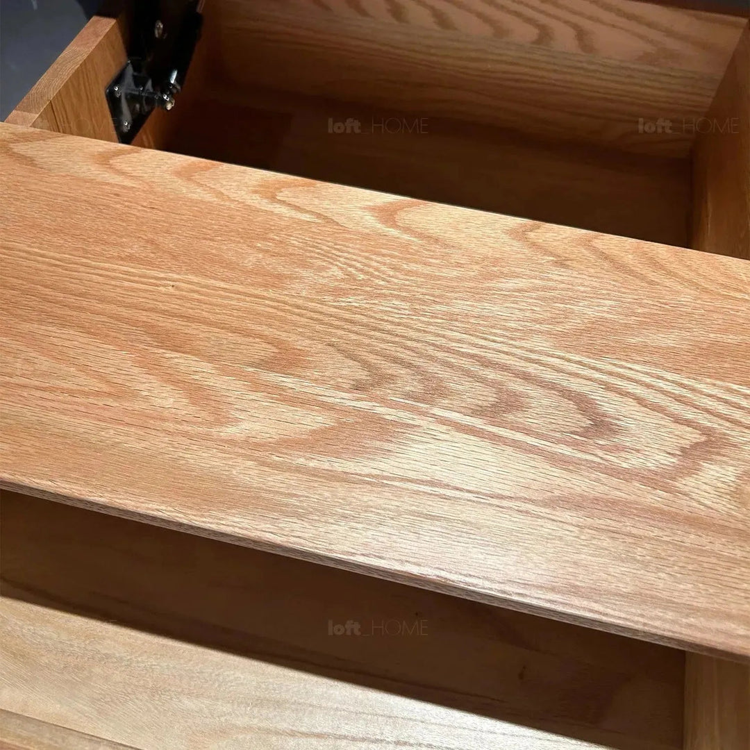 Scandinavian oak wood coffee table rosetta detail 10.