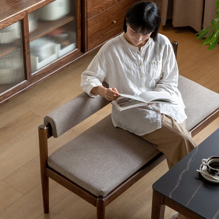 Scandinavian oak wood mixed weave fabric dining bench pillar walnut size charts.