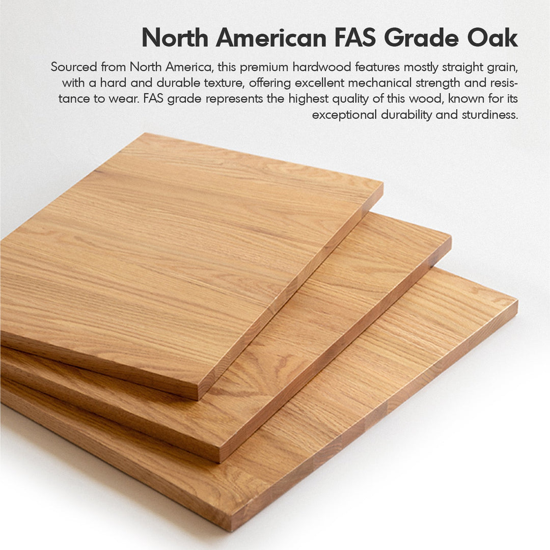 Scandinavian Oak Wood Wheeled Trolley Side Table MIRA