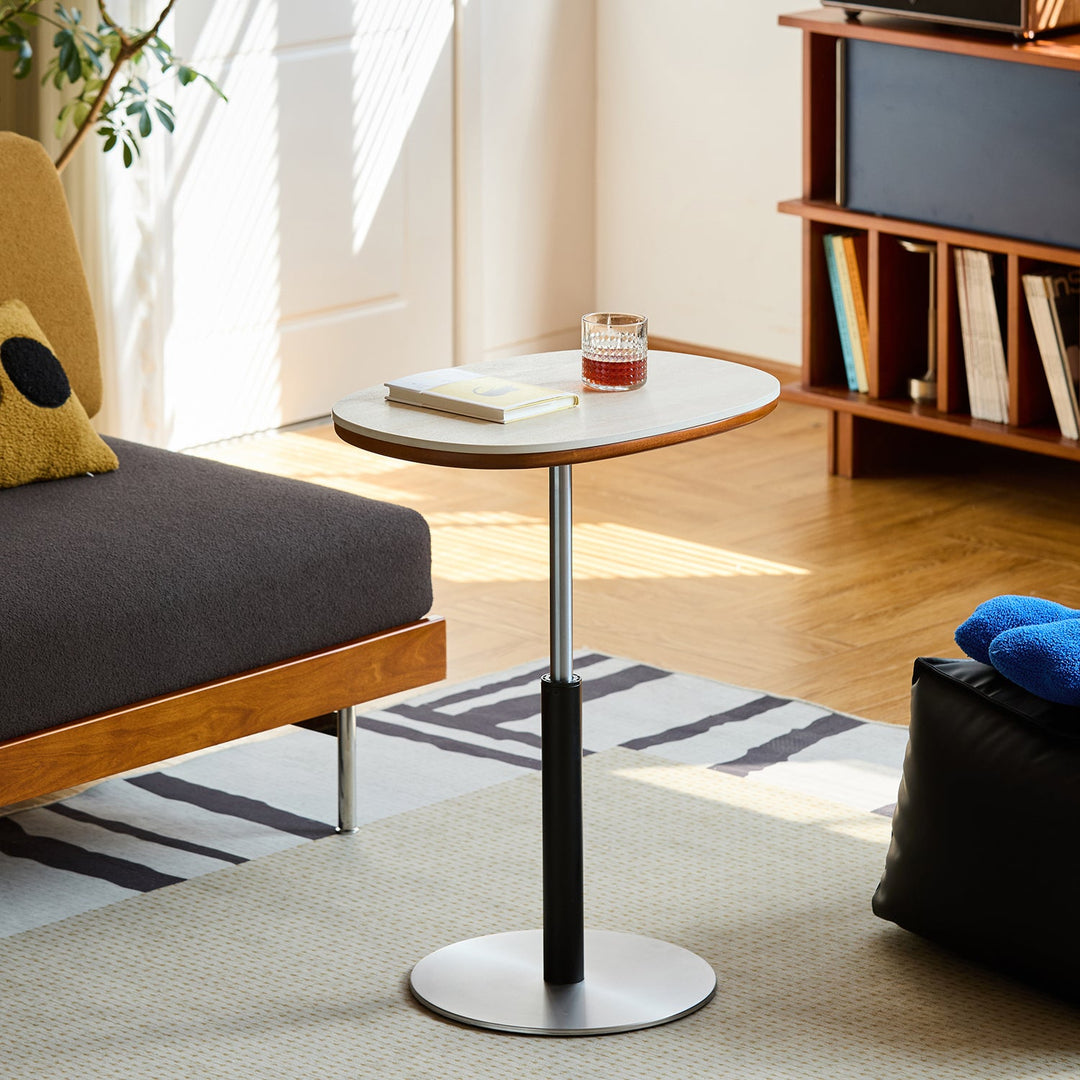 Vintage Sintered Stone Boxwood Height Adjustable Side Table ROMAN
