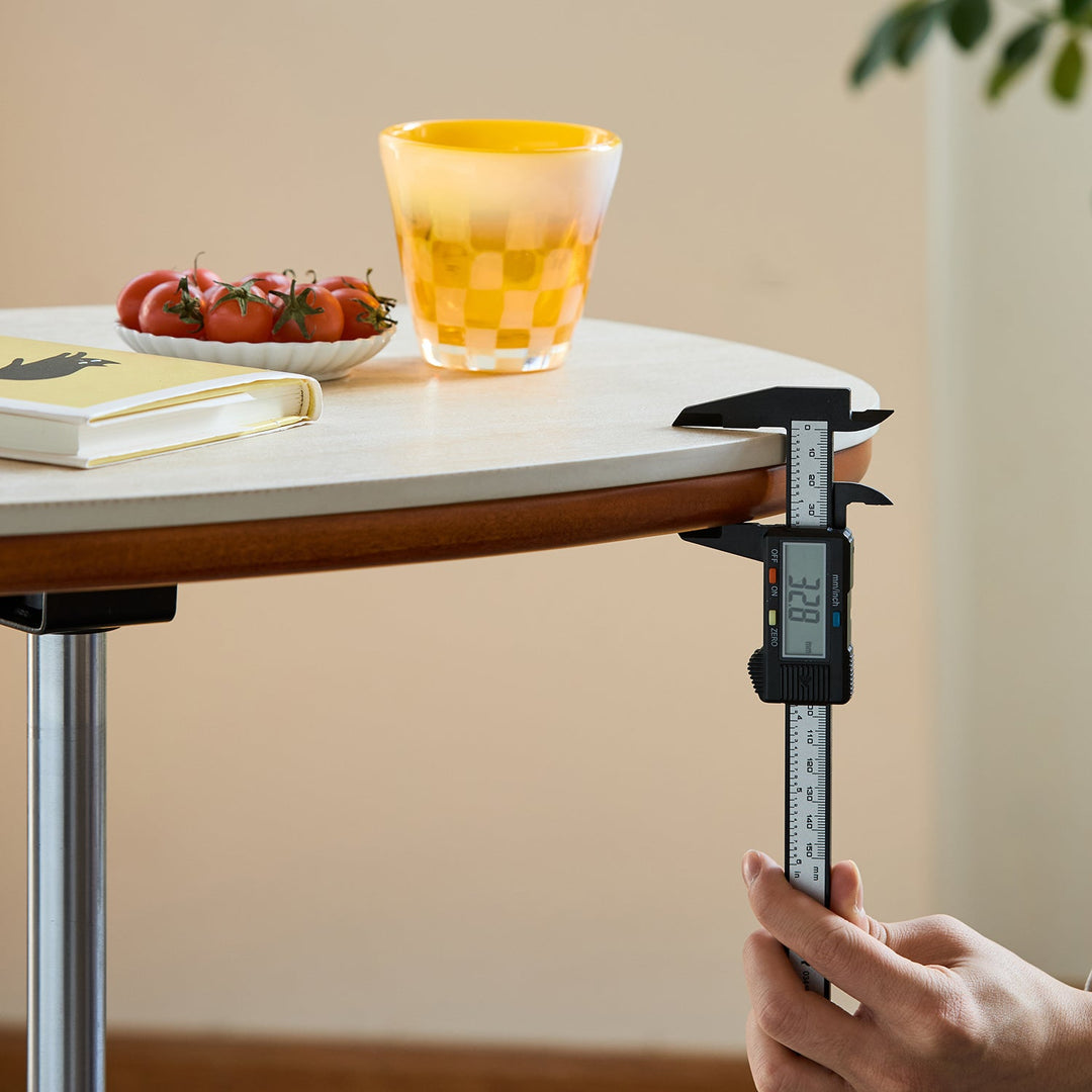 Vintage Sintered Stone Boxwood Height Adjustable Side Table ROMAN