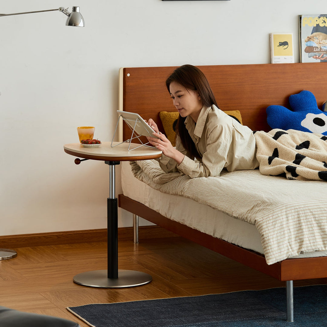 Vintage Sintered Stone Boxwood Height Adjustable Side Table ROMAN