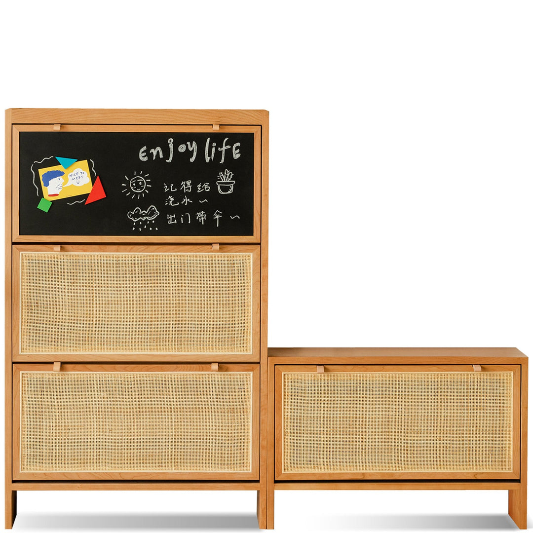 Scandinavian Rattan Shoe Cabinet KANGAROO