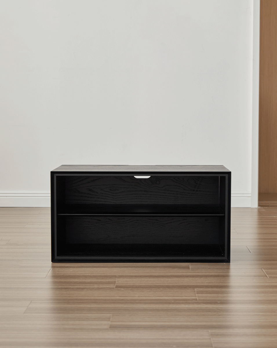 Minimalist ash wood veneer modular cabinet shadow situational feels.