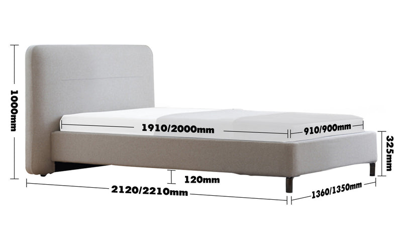 Minimalist Fabric Bed HEL Size Chart_2