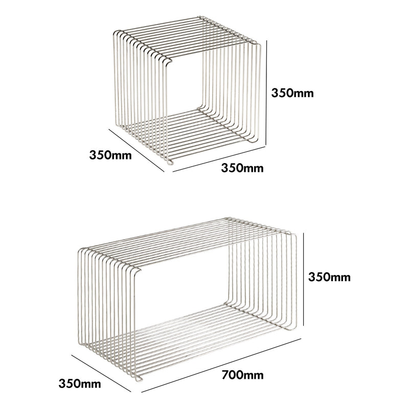 Bauhaus Steel Side Table PANTON WIRE Size Chart