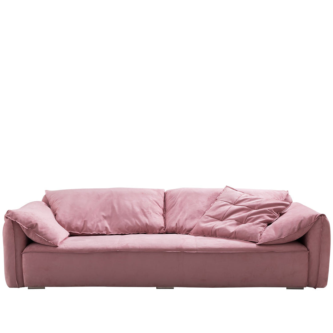 Contemporary suede fabric 3 seater sofa casablanca detail 3.
