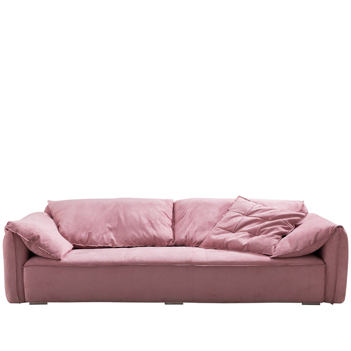 Contemporary suede fabric 3 seater sofa casablanca detail 3.