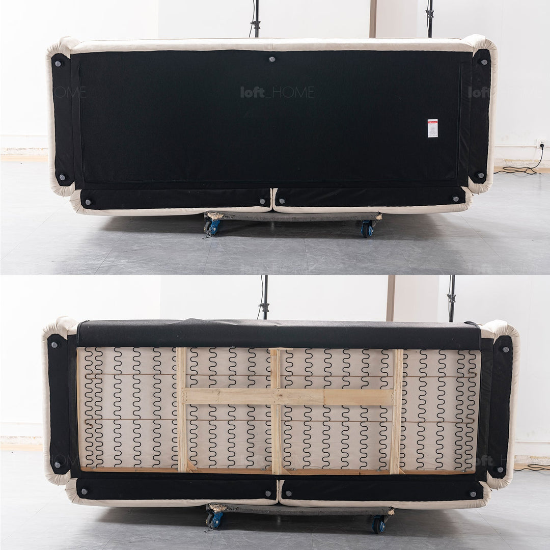 Contemporary Suede Fabric 3 Seater Sofa CASABLANCA