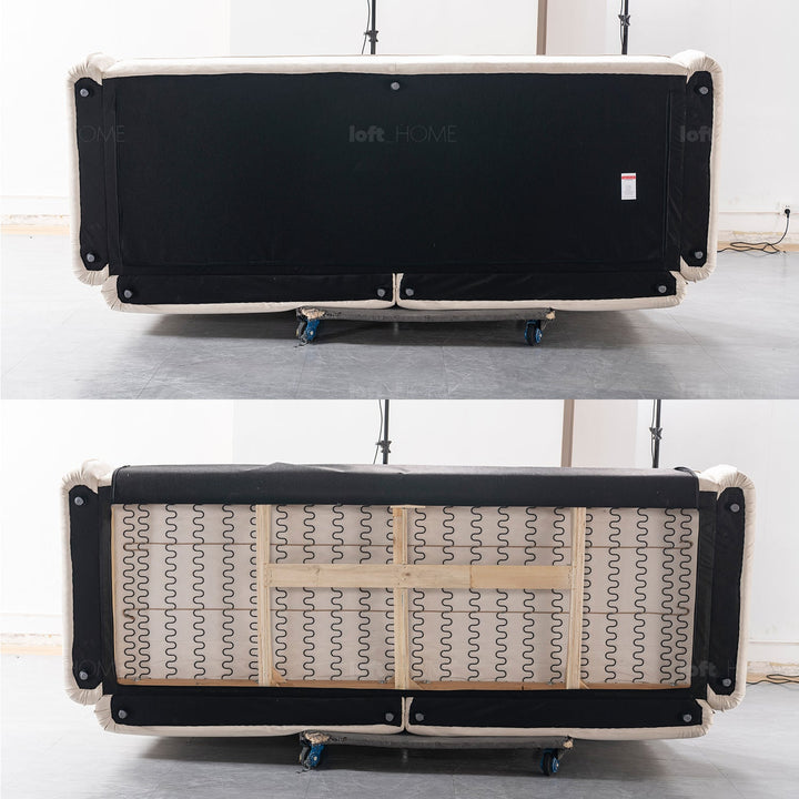 Contemporary Suede Fabric 3 Seater Sofa CASABLANCA