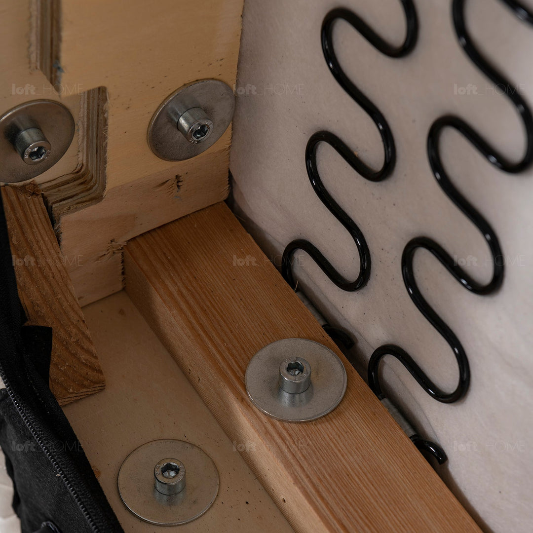 Contemporary Suede Fabric 4 Seater Sofa CASABLANCA