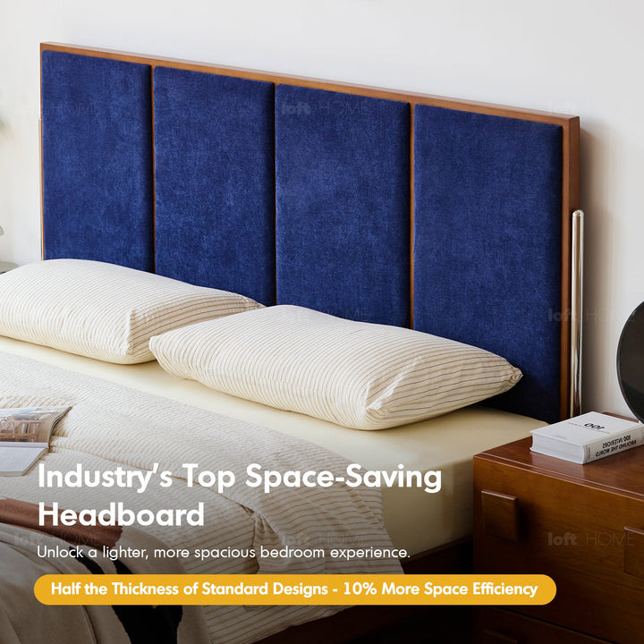 Vintage Boxwood Chenille Velvet Fabric Bed LIANNE