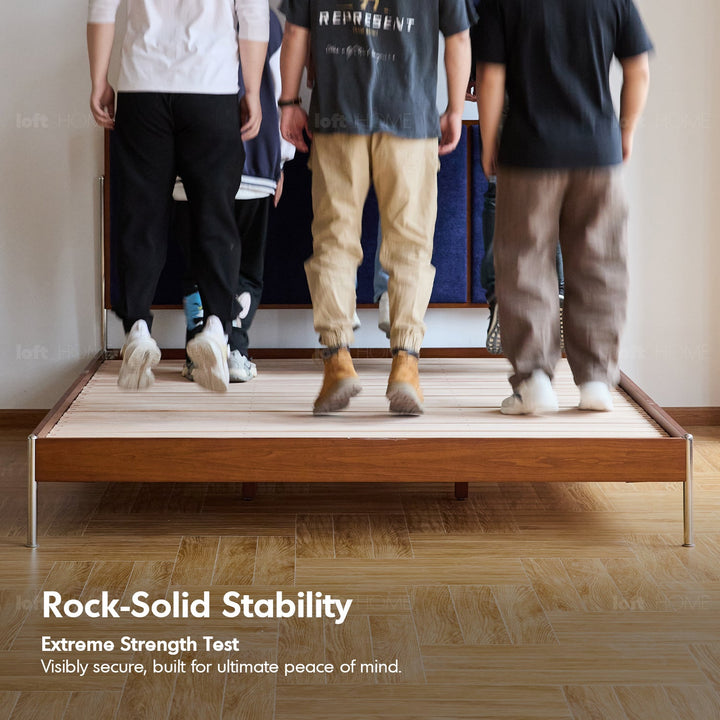 Vintage Boxwood Chenille Velvet Fabric Bed LIANNE