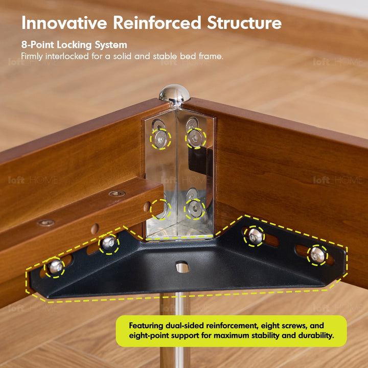 Vintage Boxwood Chenille Velvet Fabric Bed LIANNE