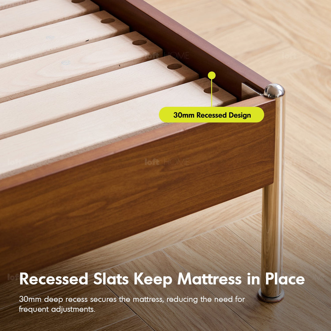 Vintage Boxwood Chenille Velvet Fabric Bed LIANNE