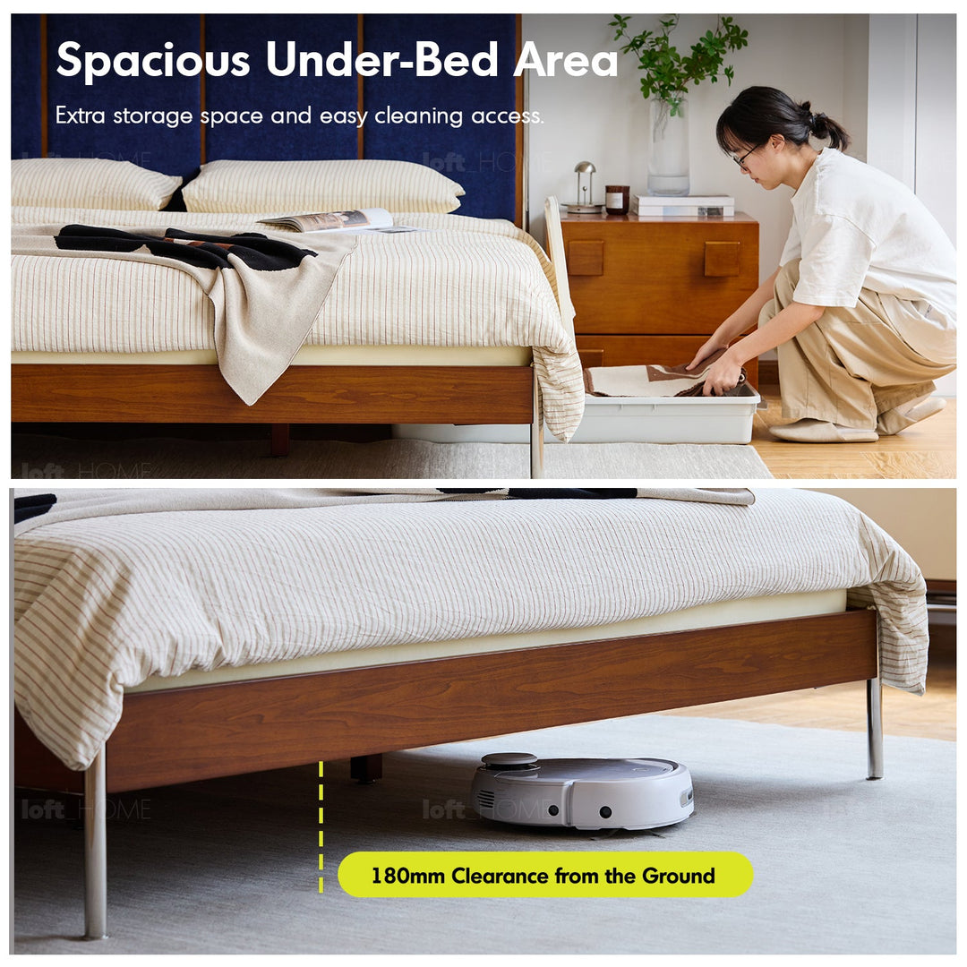 Vintage Boxwood Chenille Velvet Fabric Bed LIANNE