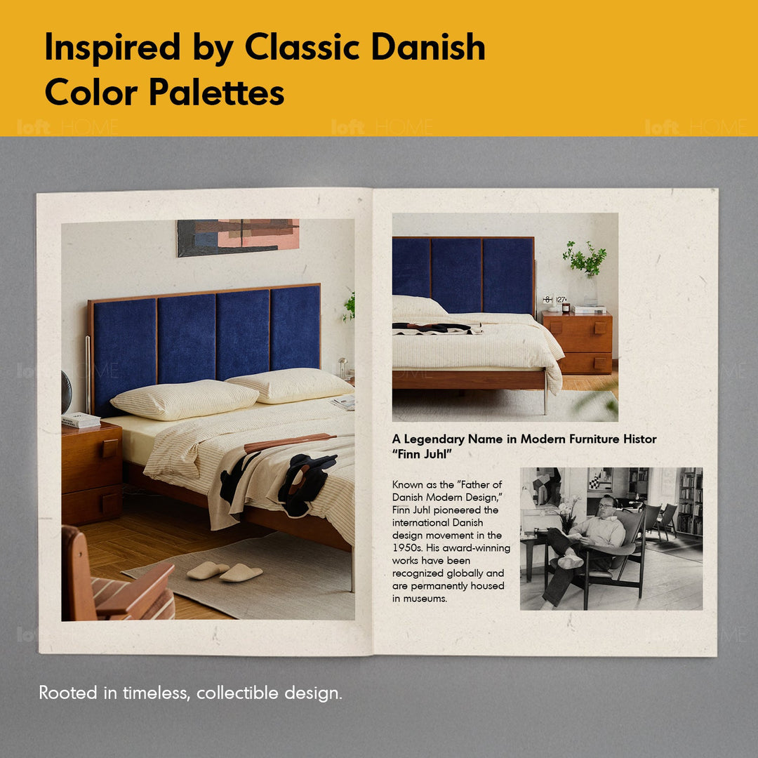 Vintage Boxwood Chenille Velvet Fabric Bed LIANNE