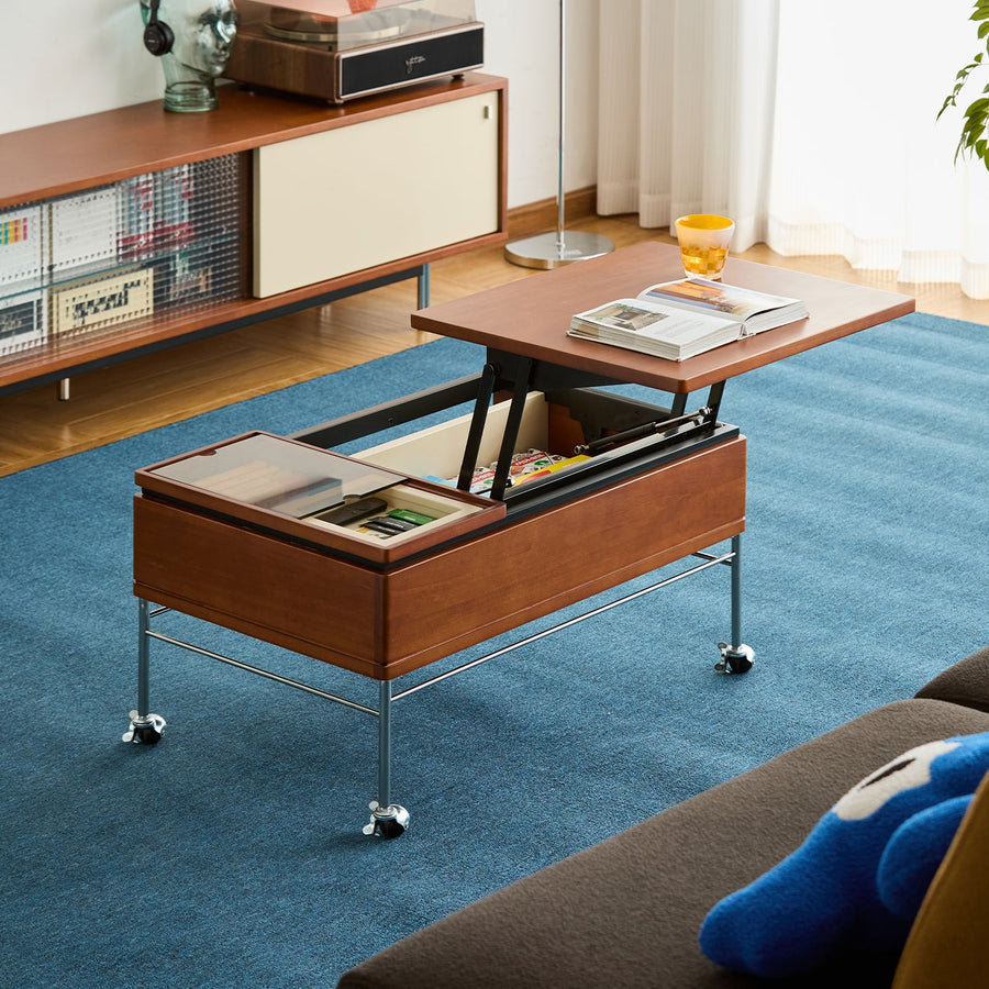 Bauhaus boxwood coffee table pinecone primary product view.