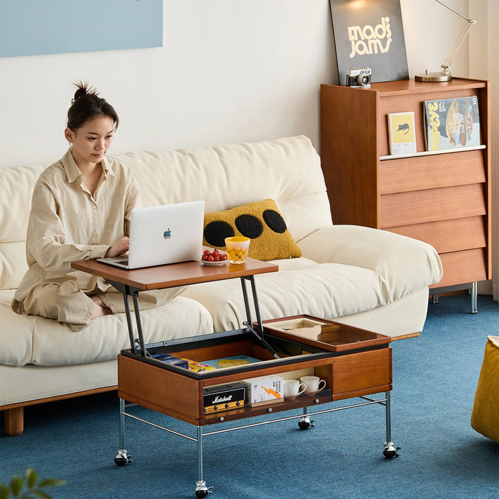 Bauhaus boxwood coffee table pinecone material variants.