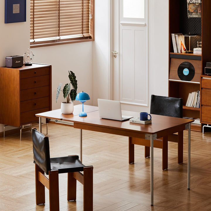 Bauhaus boxwood extendable dining table season primary product view.