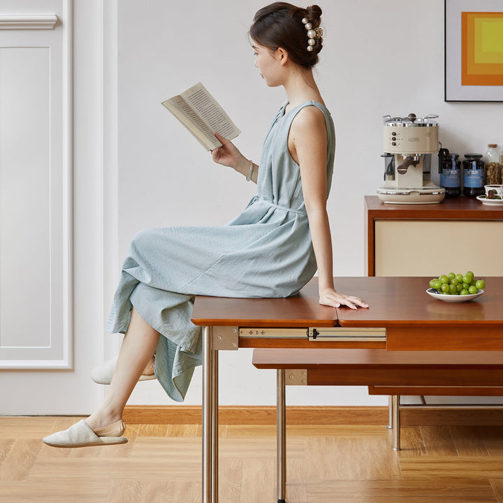 Vintage Boxwood Extendable Dining Table SEASON