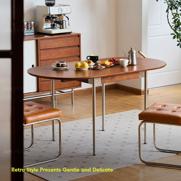 Vintage Boxwood Extendable Oval Dining Table SEASON