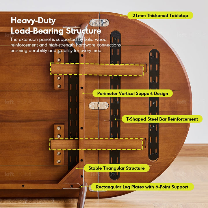 Vintage Boxwood Extendable Oval Dining Table SEASON