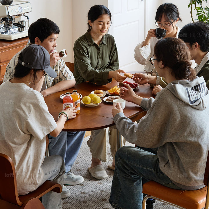 Vintage Boxwood Extendable Oval Dining Table SEASON