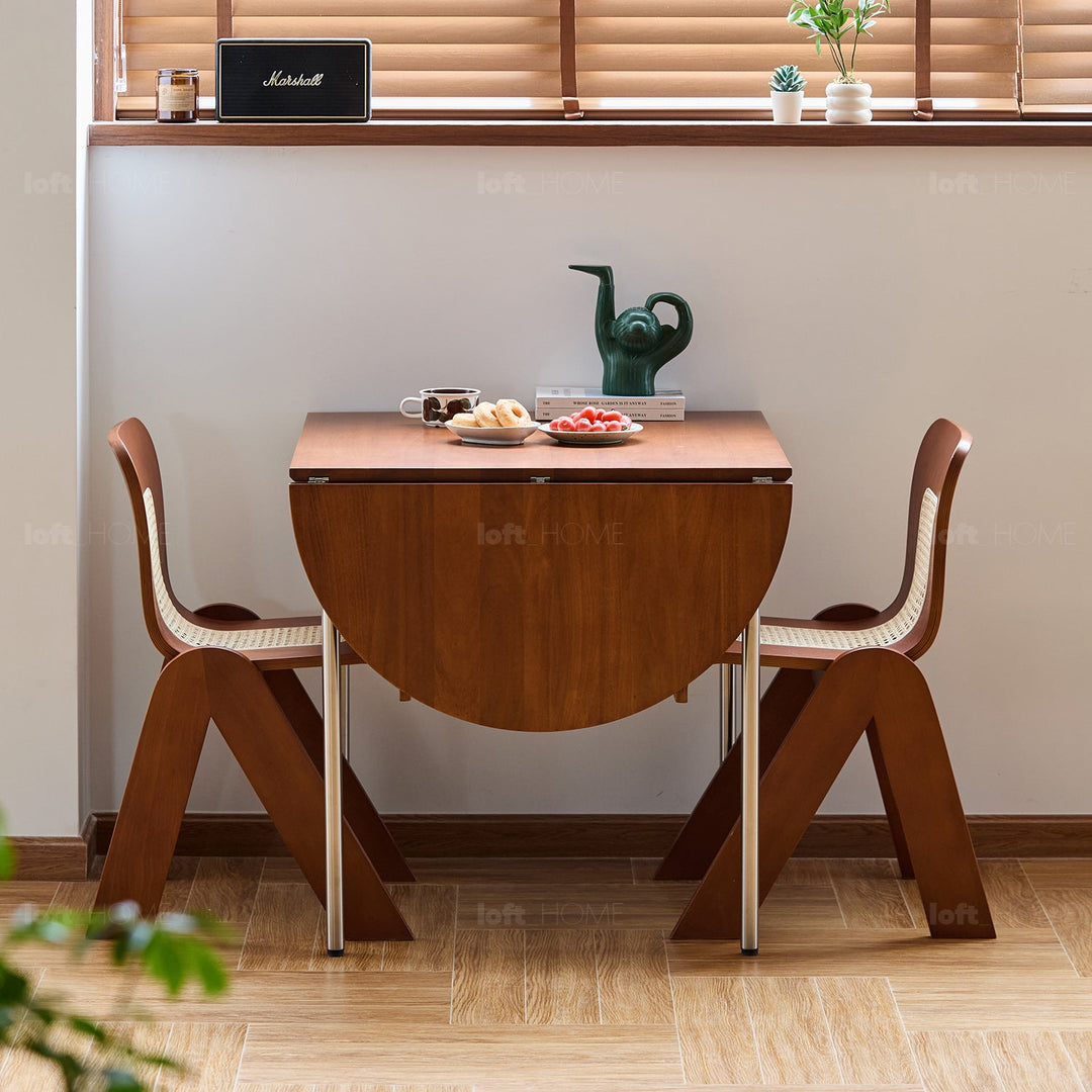 Bauhaus boxwood extendable oval dining table season detail 21.