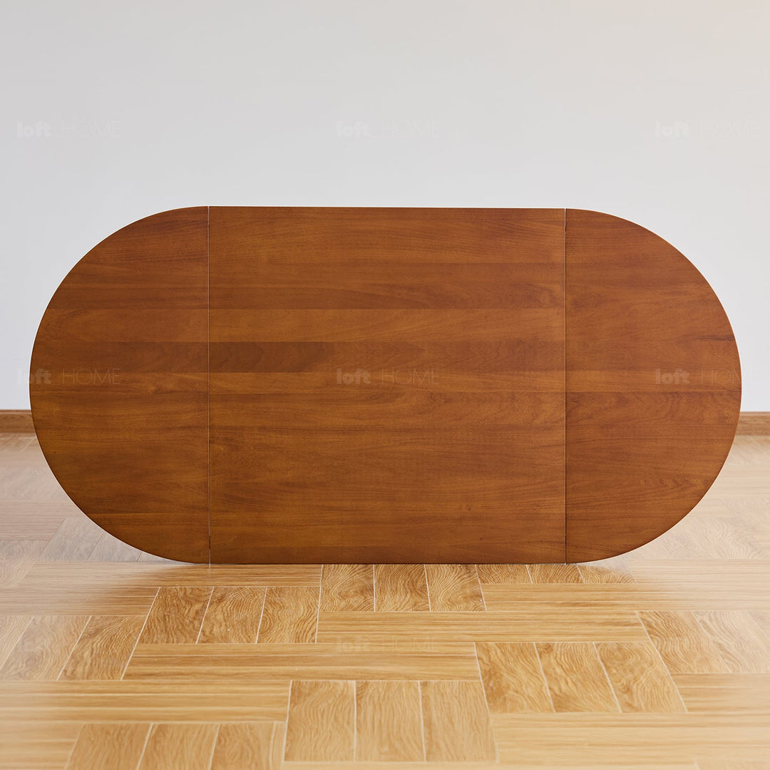 Bauhaus boxwood extendable oval dining table season detail 22.