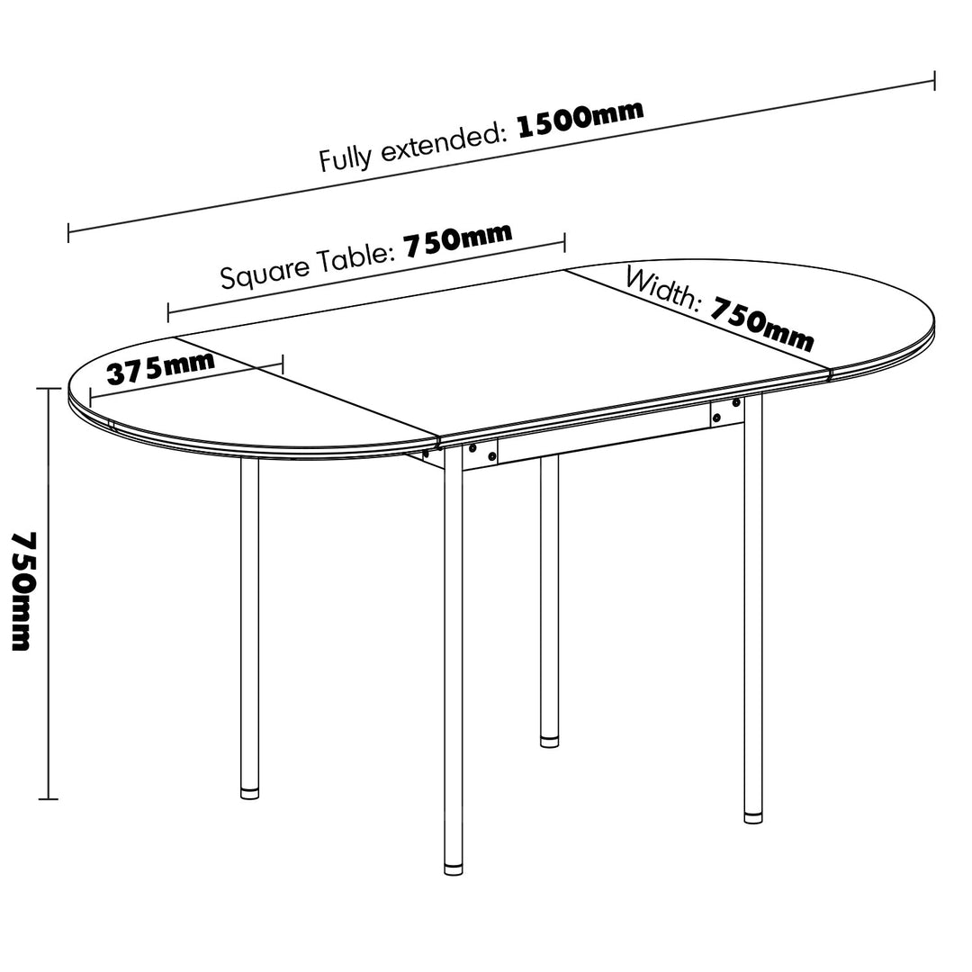 Bauhaus boxwood extendable oval dining table season size charts.