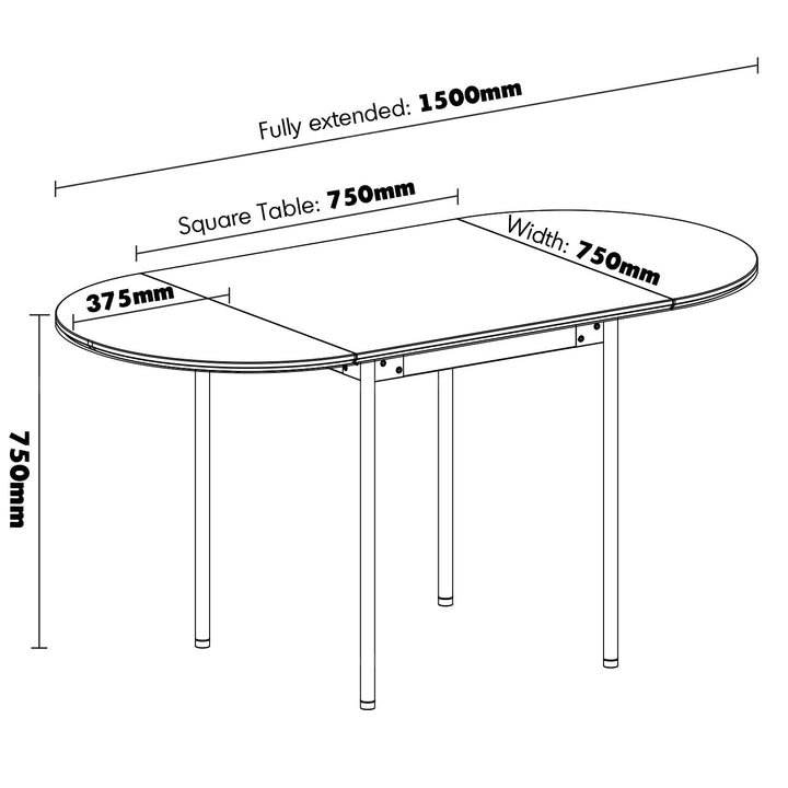 Bauhaus boxwood extendable oval dining table season size charts.