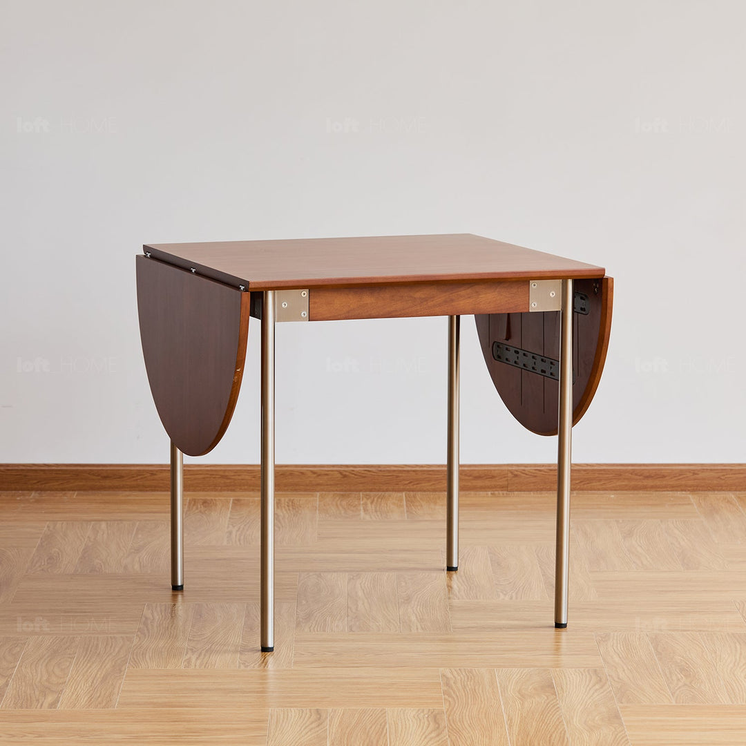 Bauhaus boxwood extendable oval dining table season detail 24.