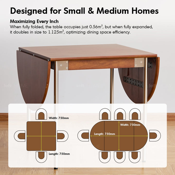 Bauhaus boxwood extendable oval dining table season in details.