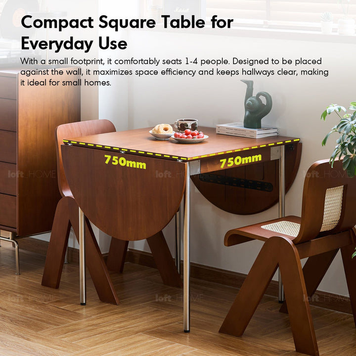 Bauhaus boxwood extendable oval dining table season in close up details.