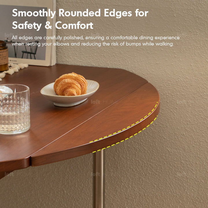 Vintage boxwood extendable round dining table season detail 11.