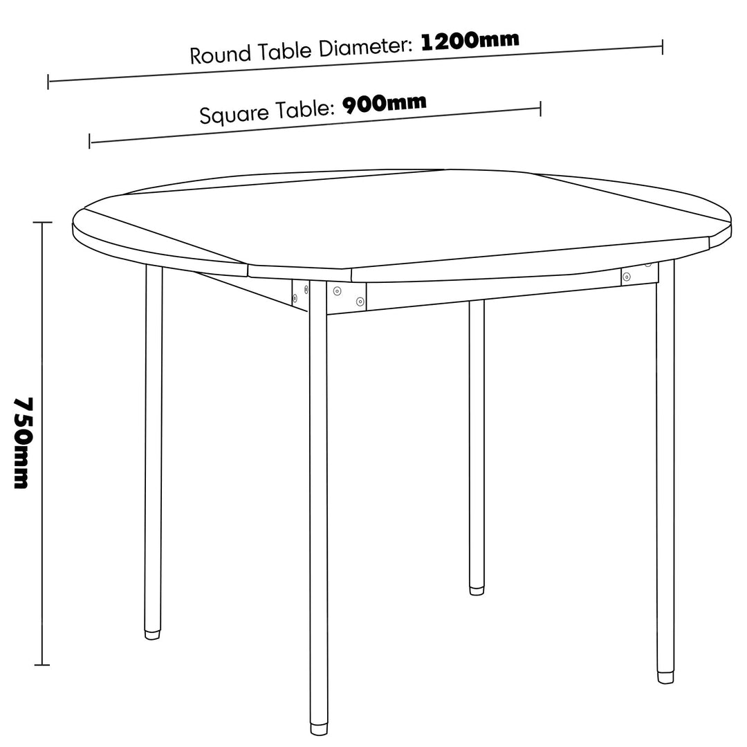 Vintage boxwood extendable round dining table season size charts.