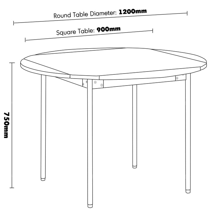 Vintage boxwood extendable round dining table season size charts.