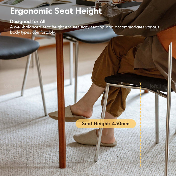 Bauhaus boxwood microfiber leather dining chair bird situational feels.
