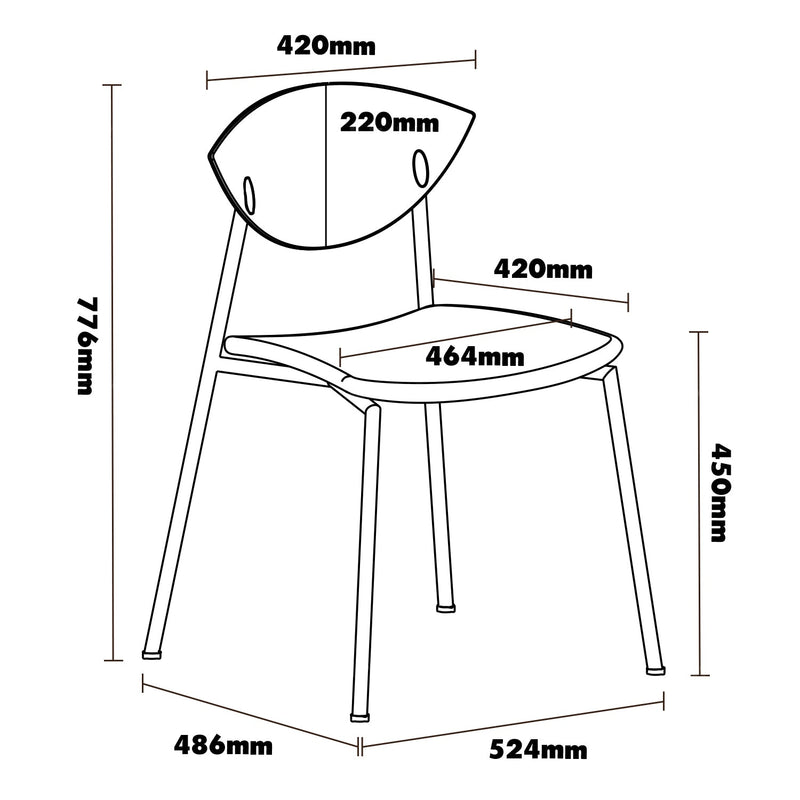 Bauhaus boxwood microfiber leather dining chair bird size charts.