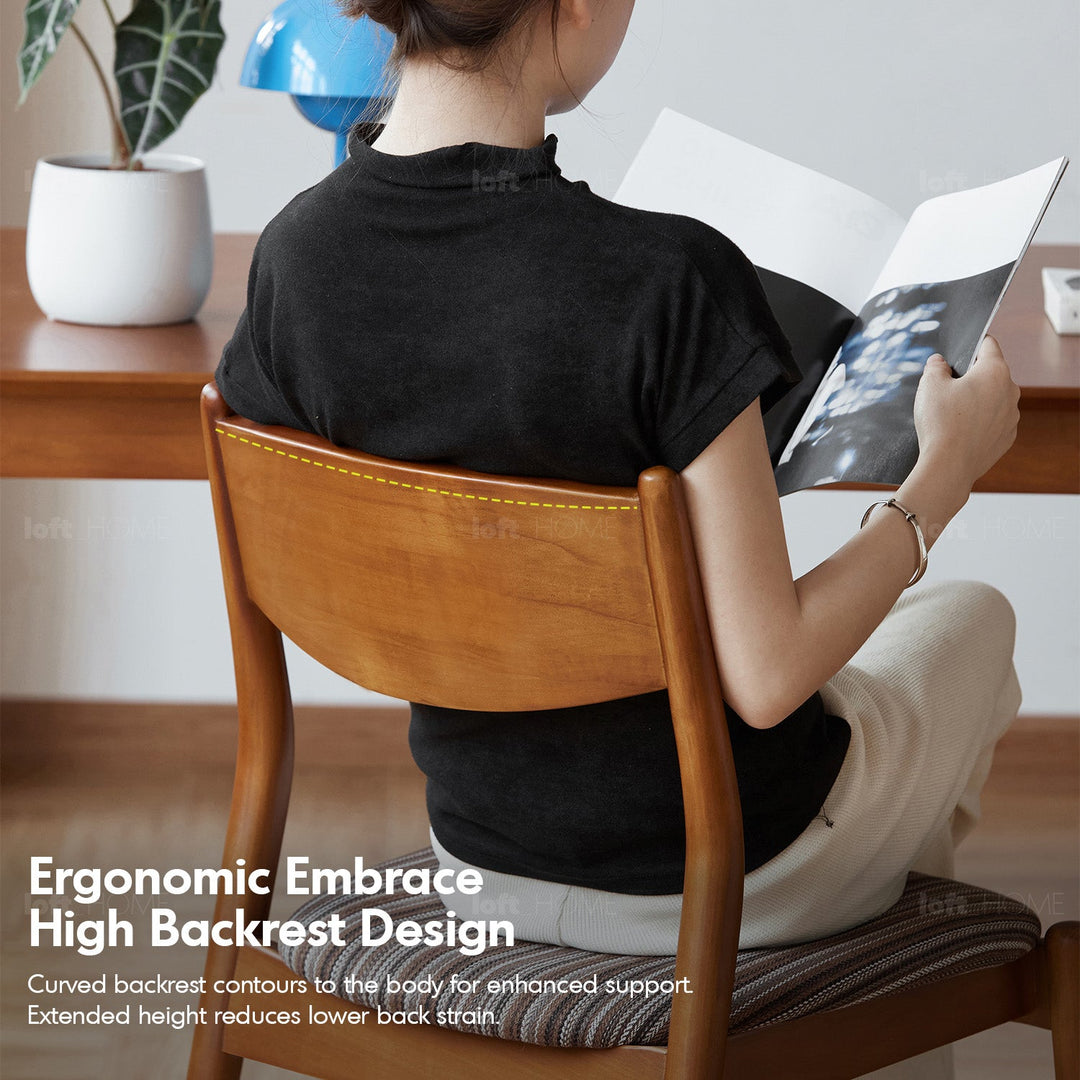 Bauhaus boxwood mix weave fabric cushion stackable dining chair truffle environmental situation.