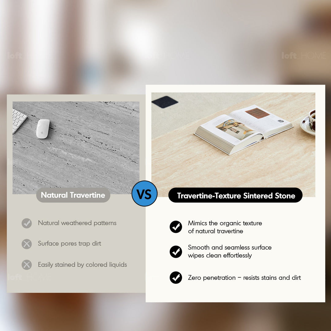 Vintage Boxwood Sintered Stone Dining Table ROMA