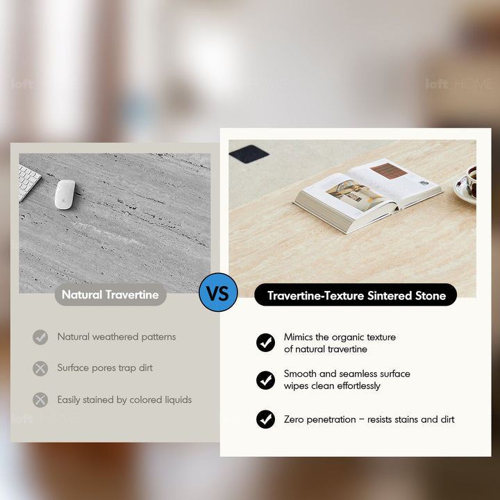 Vintage Boxwood Sintered Stone Dining Table ROMA